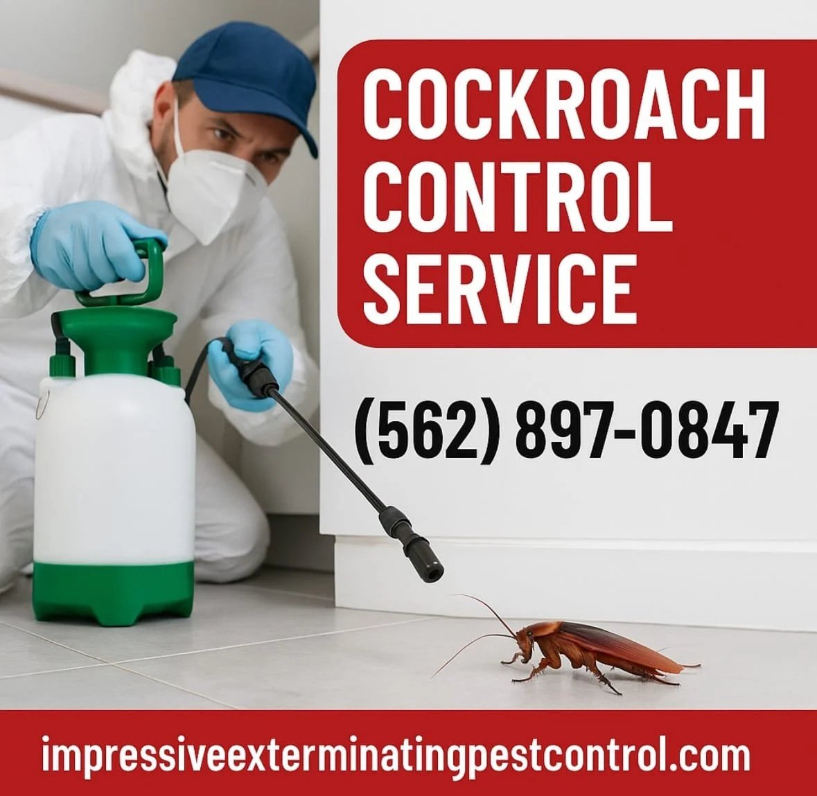 Extermination Services for Cockroach Control in California