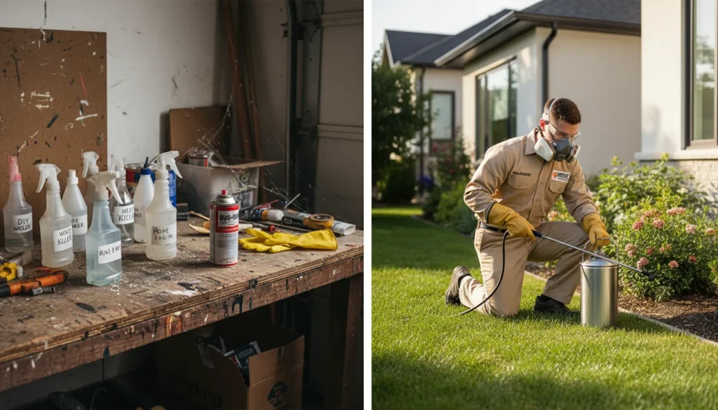 Comparison of DIY pest control and professional pest control tools