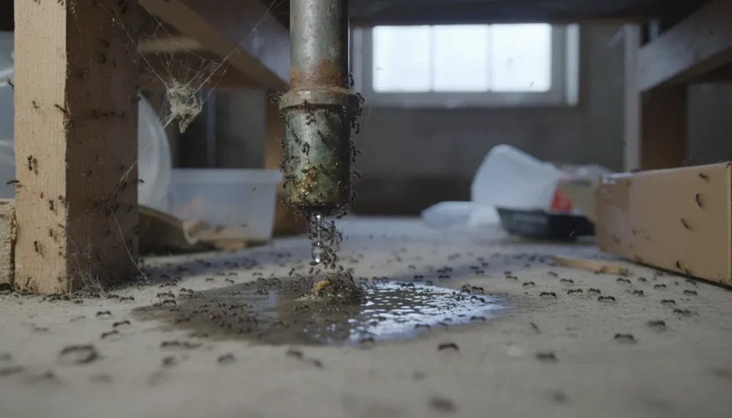 Ants and cockroaches invading Bellflower kitchen