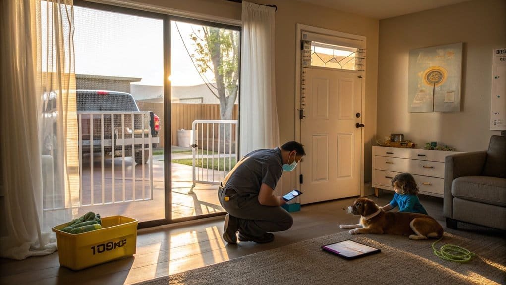 Torrance family enjoying a pest-free home after eco-friendly extermination service