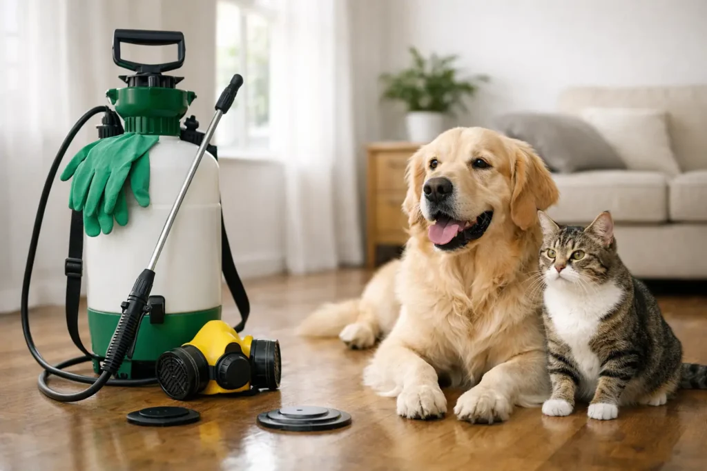 Is Termite Treatment Safe for Pets at Home?