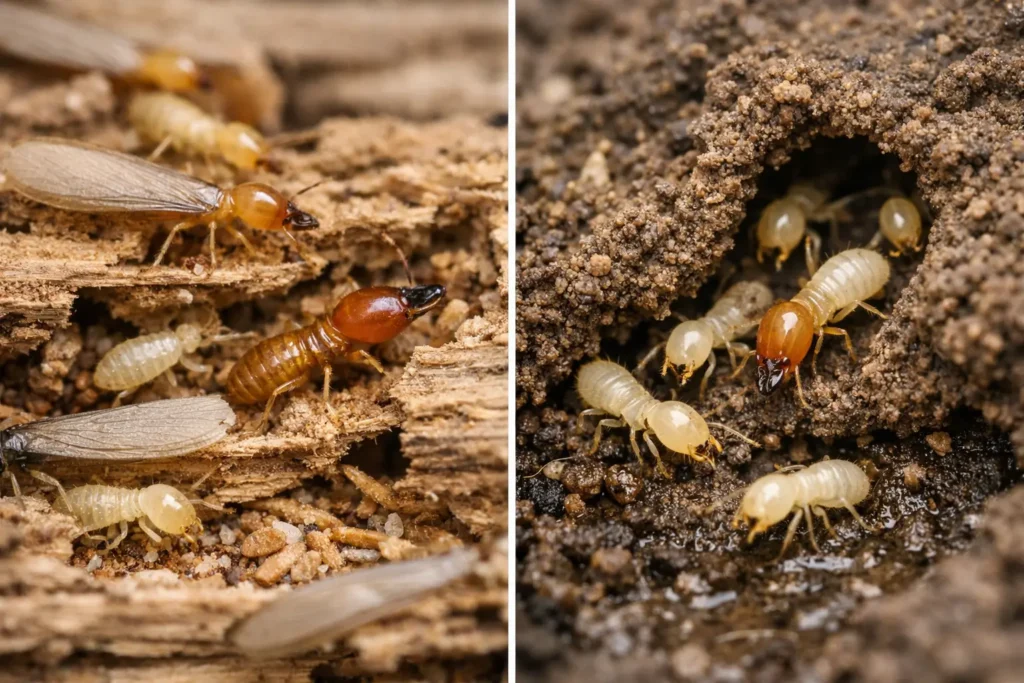 Drywood Versus Subterranean Termite Treatment